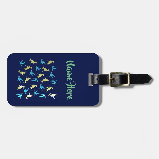 Etiqueta Para Maletas Dinosaurio, mandala triceratops personalizado Lugg (Frente Horizontal)