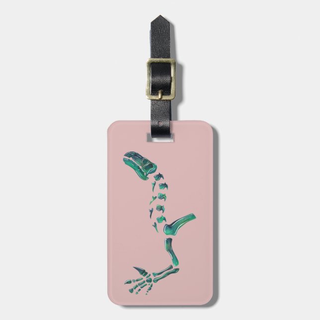 Etiqueta Para Maletas Dinosaurio Opal Iguanodon (Frente Vertical)