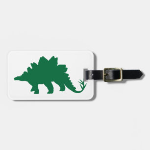 Etiqueta Para Maletas Dinosaurio verde