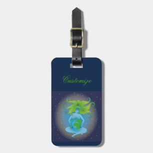 Etiqueta Para Maletas Diosa de Gaia de Nueva Era Thunder_Cove