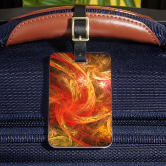 Etiqueta Para Maletas Dirección de arte abstracta de Firestorm