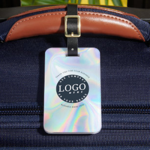 Etiqueta Para Maletas Dirección de devolución holográfica del logotipo c