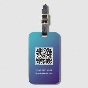 Etiqueta Para Maletas Dirección de sitio web personalizada Código QR Esc
