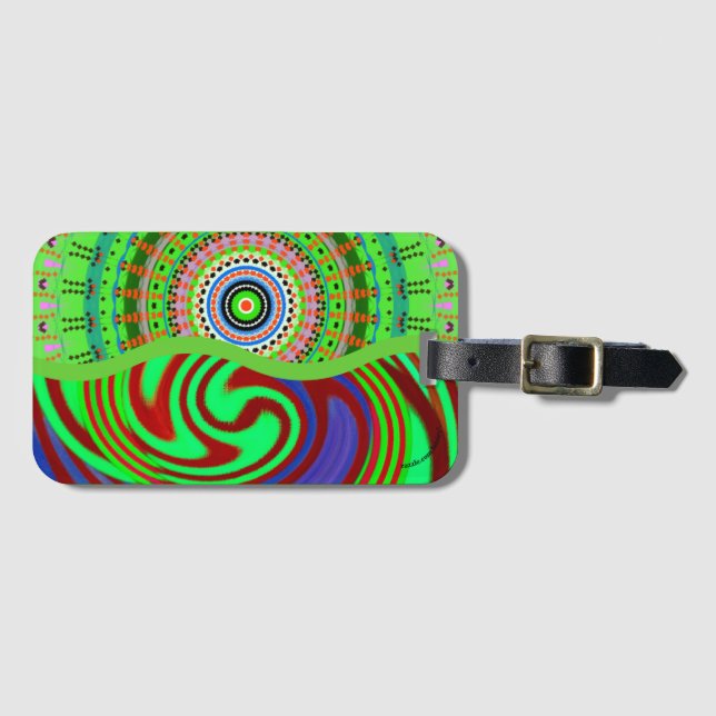 Etiqueta Para Maletas Diseño (Anverso horizontal)