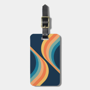 Etiqueta Para Maletas Diseño de alas de estilo retro colorido