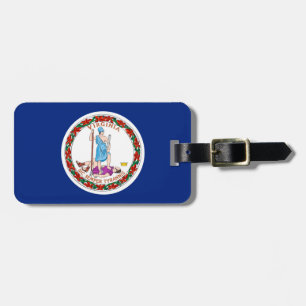 Etiqueta Para Maletas Diseño de bandera del estado de Virginia