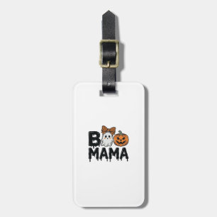 Etiqueta Para Maletas Diseño de camiseta Boo Mama Halloween Fantasma Cal