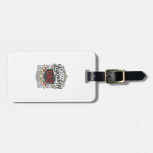 Etiqueta Para Maletas Diseño de camiseta con grabado vintage de Papá leg