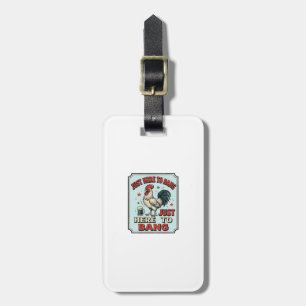 Etiqueta Para Maletas Diseño de camiseta de grabado vintage de gallo div