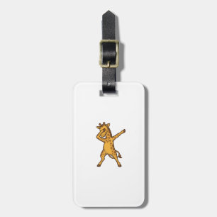 Etiqueta Para Maletas Diseño de camiseta de grabado vintage de jirafa ha