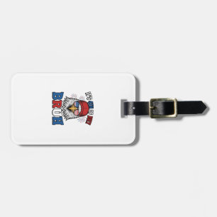 Etiqueta Para Maletas Diseño de camiseta patriótica Funny 4th of July Ea
