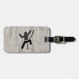 Etiqueta Para Maletas Diseño de escalada de rock femenino