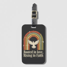 Etiqueta Para Maletas Diseño de fe arraigado y creciente