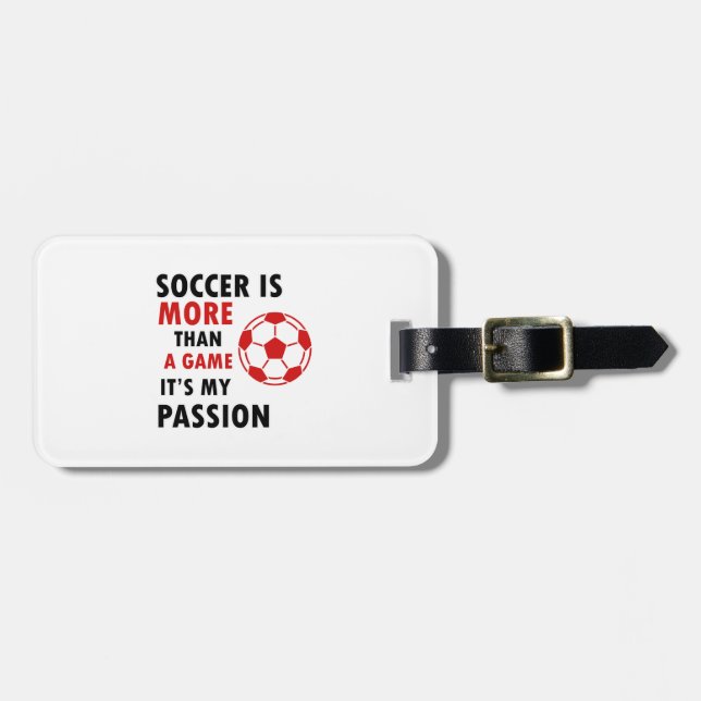 ETIQUETA PARA MALETAS DISEÑO DE FÚTBOL (Frente Horizontal)