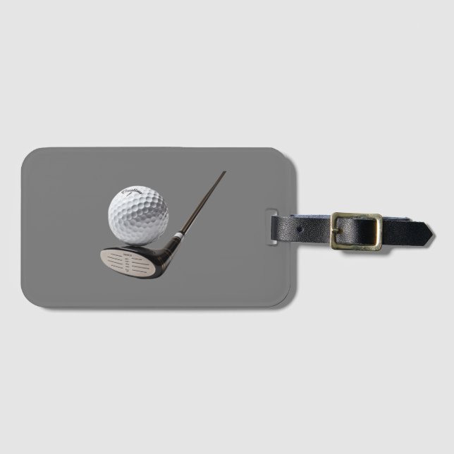 Etiqueta Para Maletas Diseño de Golf (Anverso horizontal)