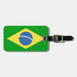 Etiqueta Para Maletas Diseño de la bandera de Brasil