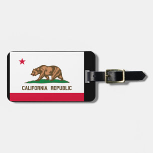 Etiqueta Para Maletas Diseño de la bandera del estado de California