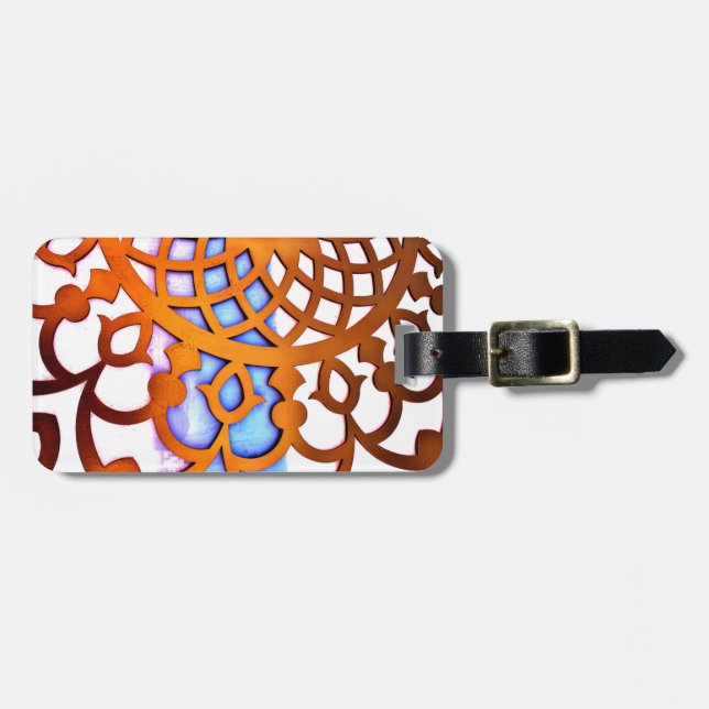 Etiqueta Para Maletas Diseño de la Puerta Árabe (Frente Horizontal)