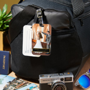 Etiqueta Para Maletas Diseño de nombre de foto personalizado para días d