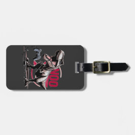 Etiqueta Para Maletas Diseño de T-Rex Gamer Rage No More