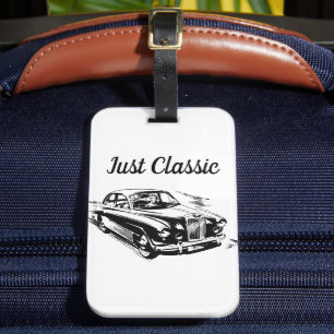 Etiqueta Para Maletas Diseño de tipografía del Día del Padre Solo coche 