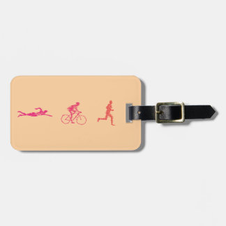 Etiqueta Para Maletas Diseño de triatlón fresco y único