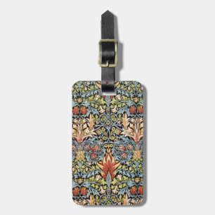 Etiqueta Para Maletas Diseño de William Morris Snakeshead