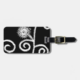 Etiqueta Para Maletas Diseño floral egipcio