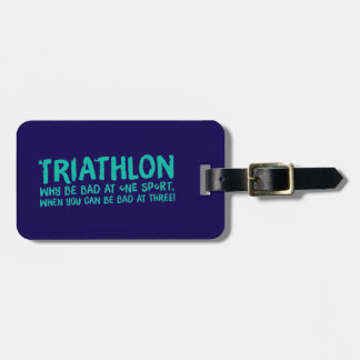 Etiqueta Para Maletas Diseño fresco de triatlón