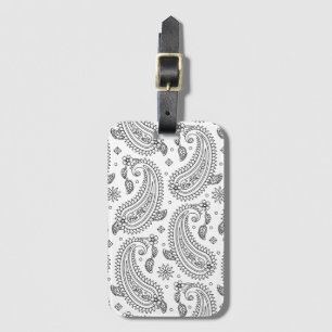 Etiqueta Para Maletas Diseño inspirado de Paisley