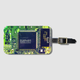 Etiqueta Para Maletas Diseño moderno de placa de circuito impreso Añadir