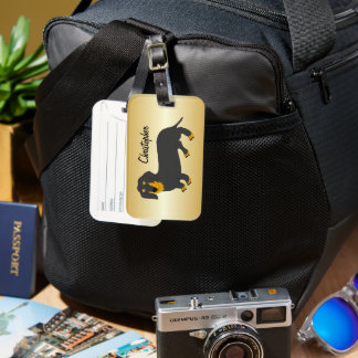 Etiqueta Para Maletas Diseño personalizado de Dachshund