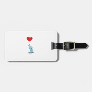 Etiqueta Para Maletas diseño personalizado de doodle de elefante lindo