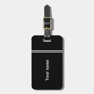 Etiqueta Para Maletas Diseño profesional personalizado negro