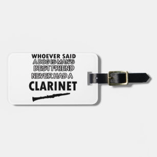 Etiqueta Para Maletas diseños del clarinet