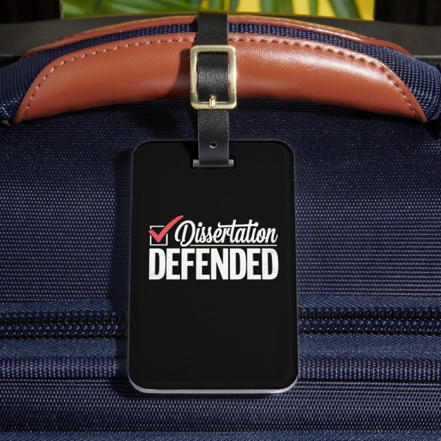 Etiqueta Para Maletas Disertación Defendió la Graduación de Graduado de  (Anverso In situ 2)