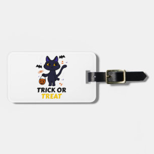 Etiqueta Para Maletas disfraz divertido de gato para Halloween regalo de