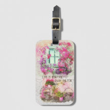 Disfruta Del Paseo | Bicicleta acuarela con flores