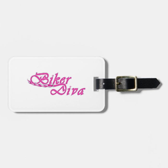Etiqueta Para Maletas Diva de ciclismo (Frente Horizontal)