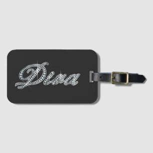 Etiqueta Para Maletas Diva "Diamond Bling" 