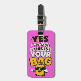 Etiqueta Para Maletas Divertida Bolsa Personalizada Sí