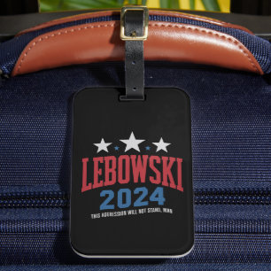 Etiqueta Para Maletas Divertida Lebowski Votación Política Elección 2024