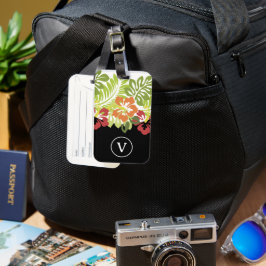 Etiqueta Para Maletas Divertido estilo tropical