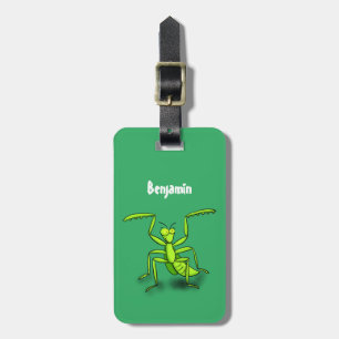 Etiqueta Para Maletas Divertido ilustracion personalizado de mantis de o