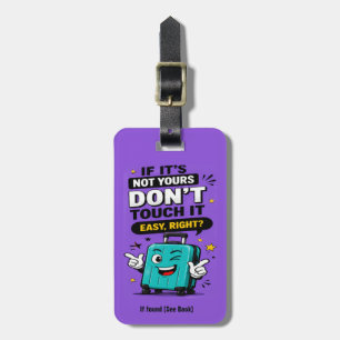 Etiqueta Para Maletas Divertido NO Es Tu Bolsa