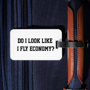Etiqueta Para Maletas Divertido ¿Parece que vuelo en clase económica? Ci