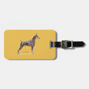Etiqueta Para Maletas Doberman Pinscher
