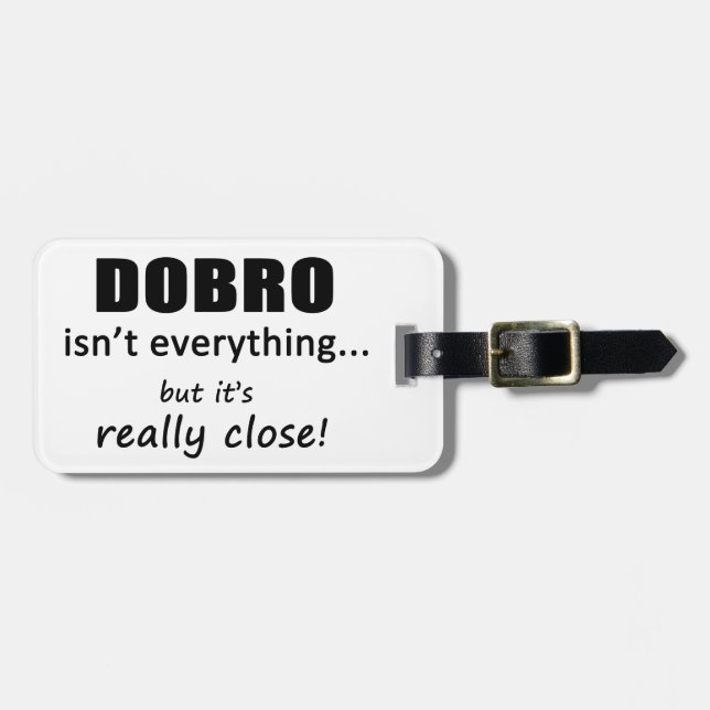 Etiqueta Para Maletas Dobro no es todo (Frente Horizontal)