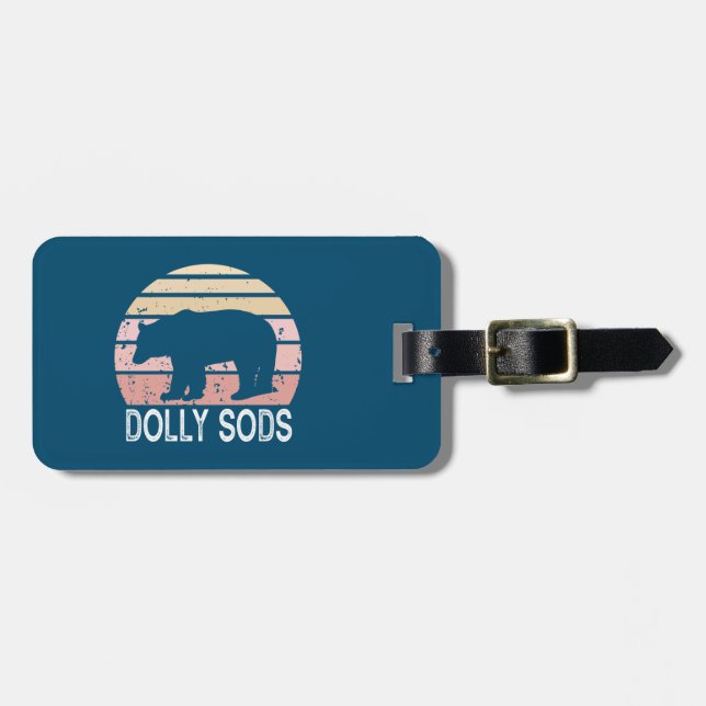 Etiqueta Para Maletas Dolly Sods Wilderness Retro Bear (Frente Horizontal)