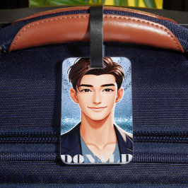 Etiqueta Para Maletas Donald . Diseño de caracteres animados